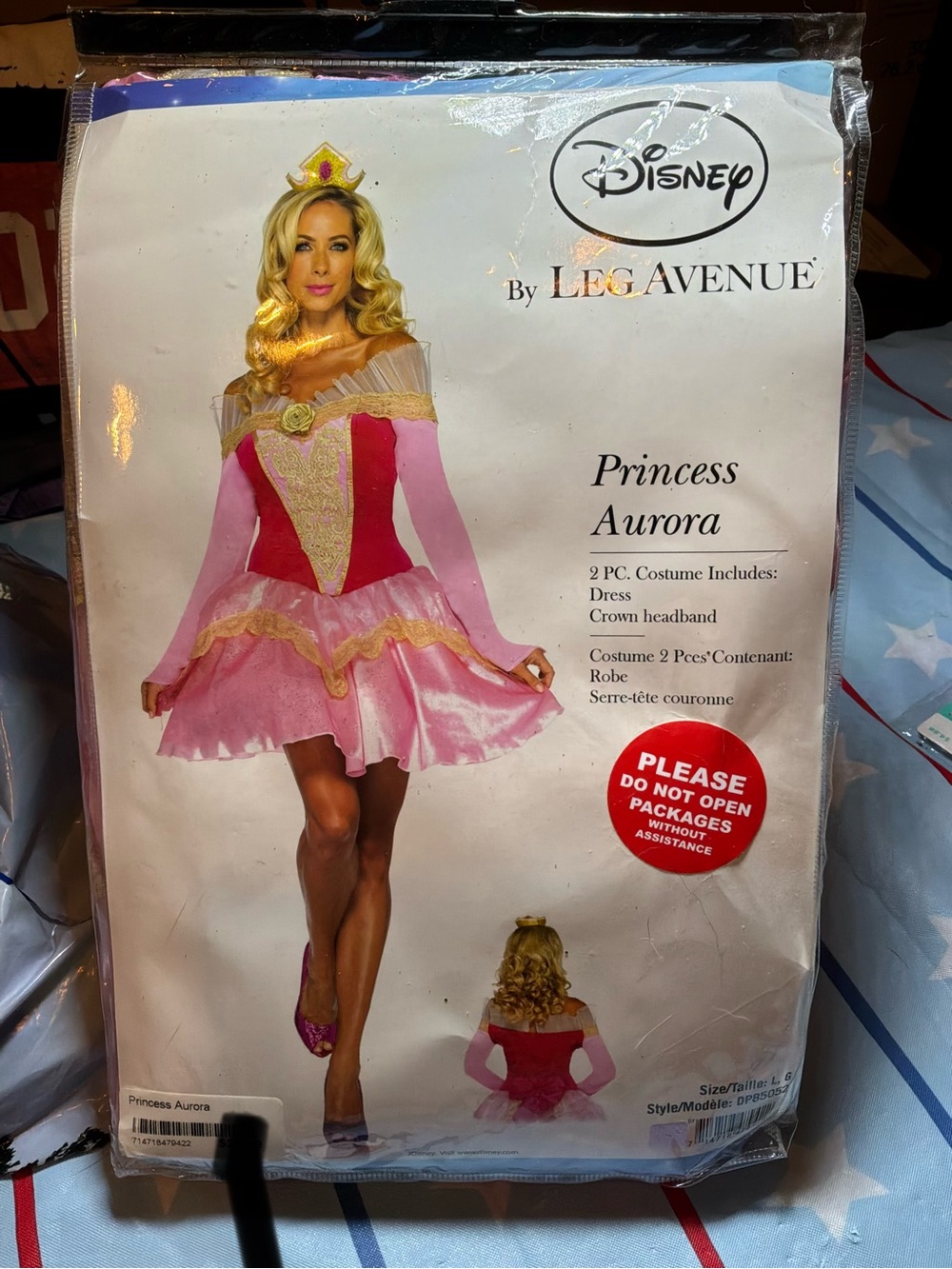 Disney Princess Aurora leg avenue adult costume size large